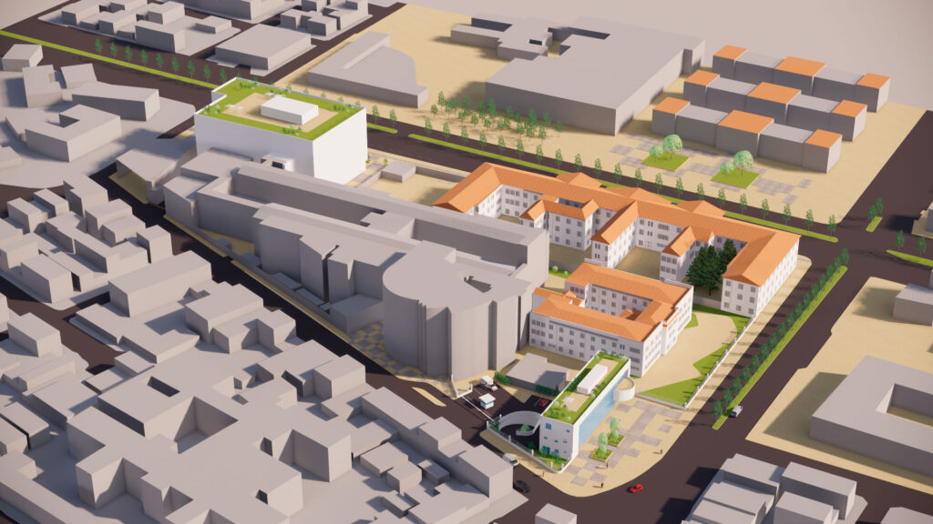 royecto de arquitectura hospitalaria desarrollado por CM Grupo en Colombia